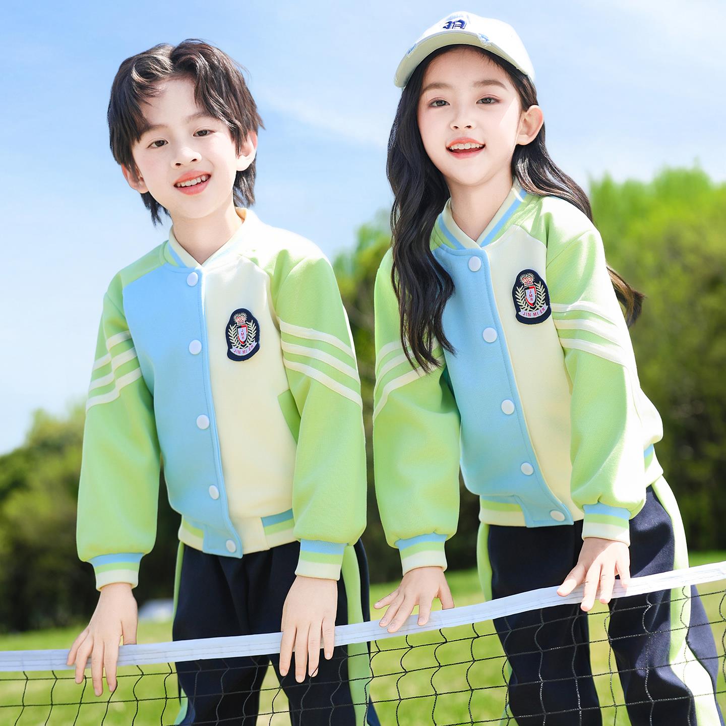 小学生班服春秋套装冲锋衣校服