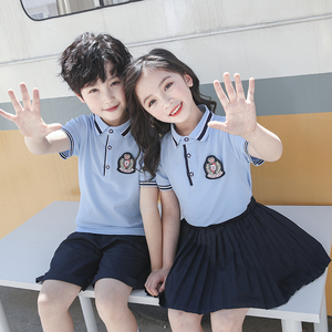 幼儿园园服夏装英伦风儿童校服一年级学院风毕业服夏季小学生班服