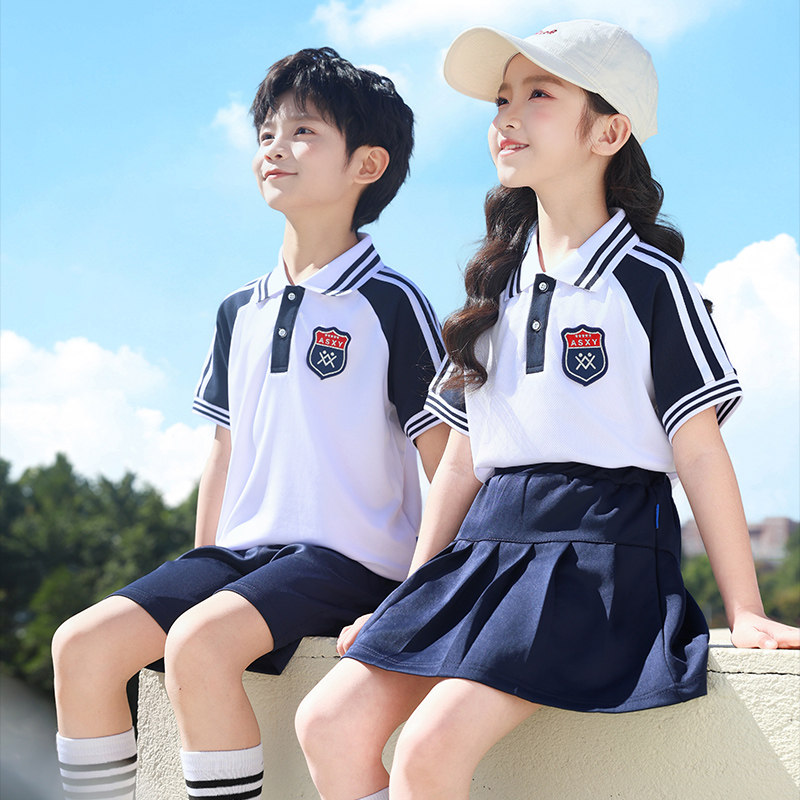 中小学生班服夏季运动会短