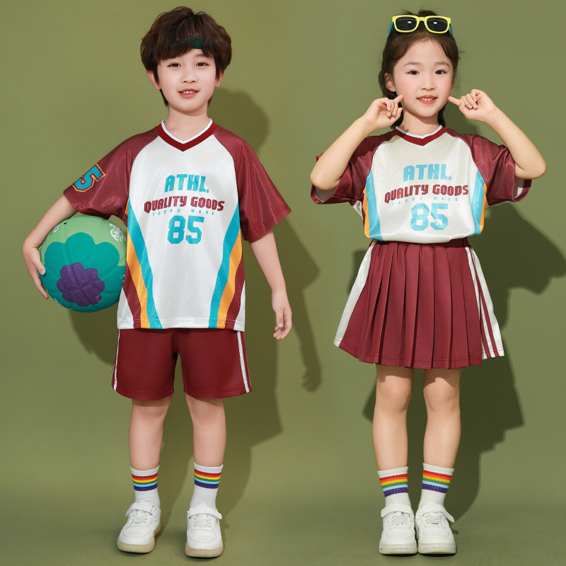 儿童表演服幼园夏短袖啦队
