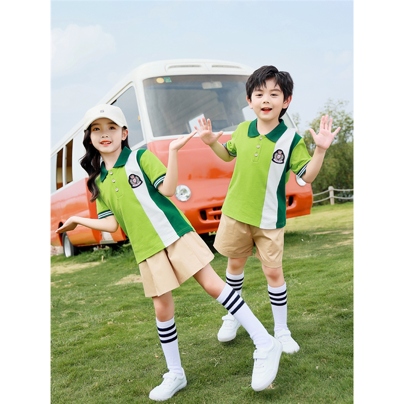 幼儿园园服夏装学院风短袖