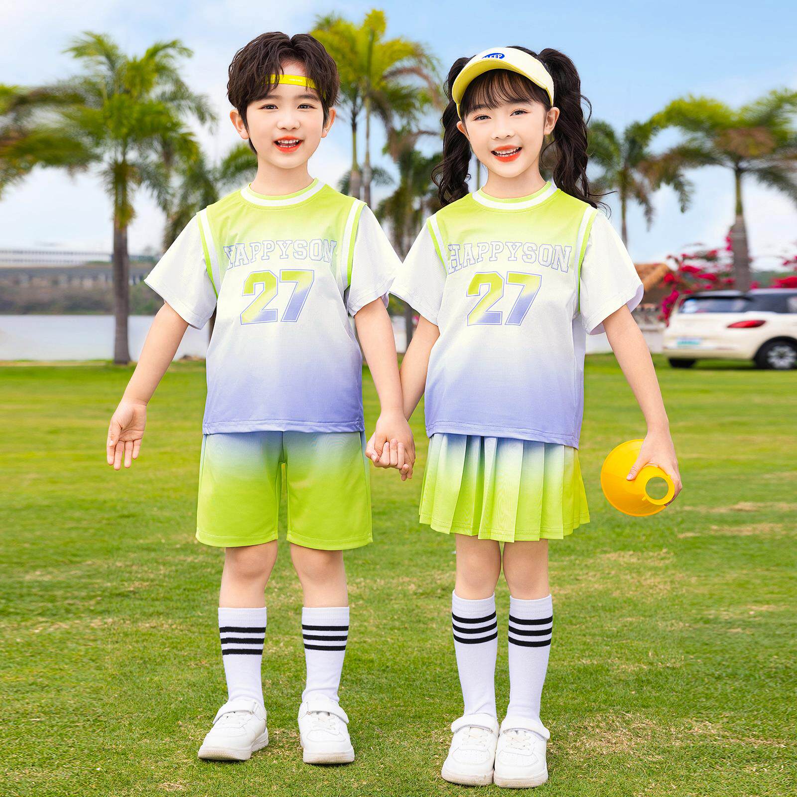 六一儿童合唱演出服男夏季