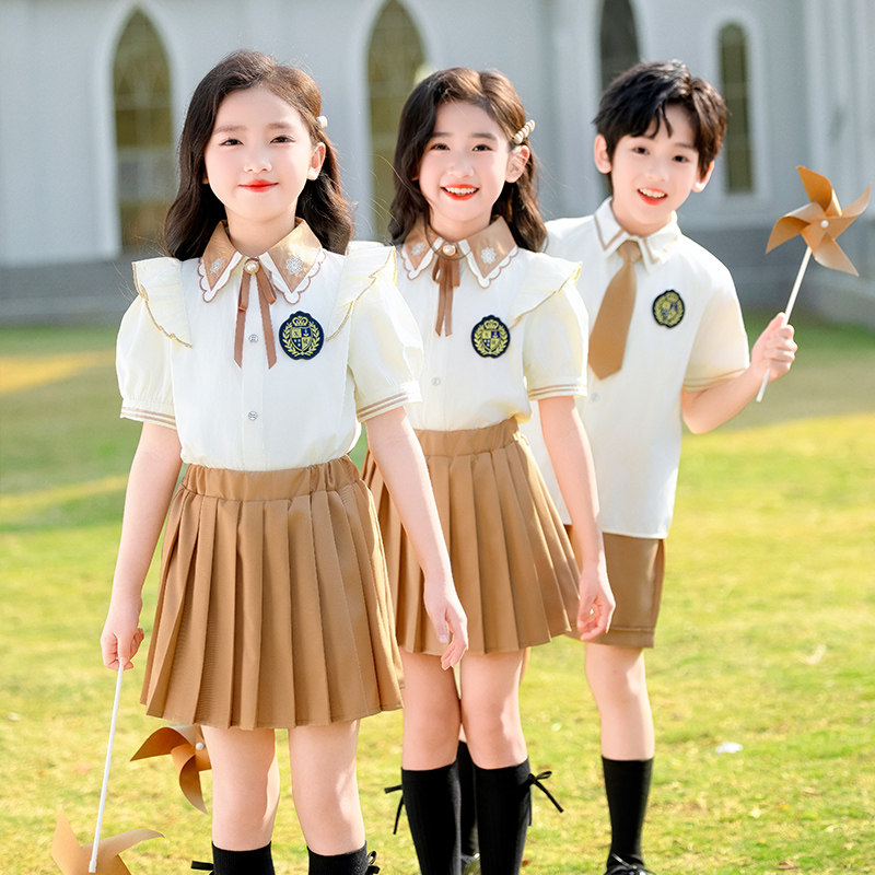 小学生校服夏季短袖套装英