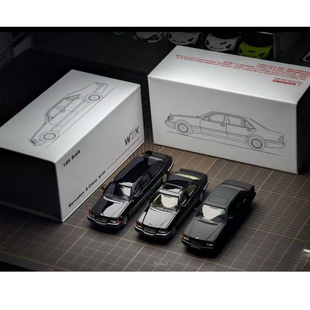 WTX奔驰1:64虎头奔驰普尔曼6000SEL W140合金汽车模型限量收藏版