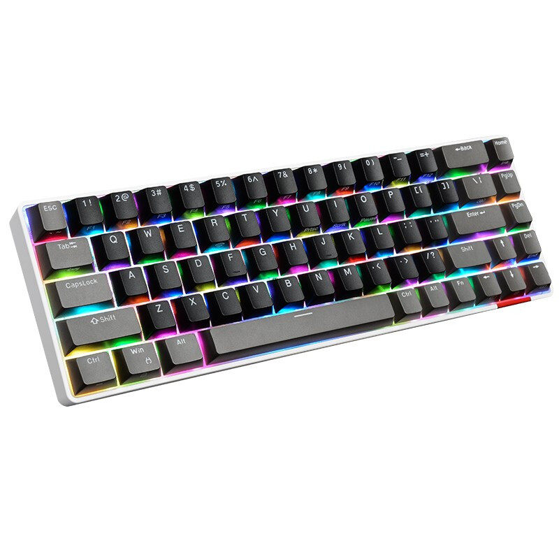 Tt三模机械键盘领航员C360 RGB红轴青轴茶轴无线蓝牙68键办公游戏