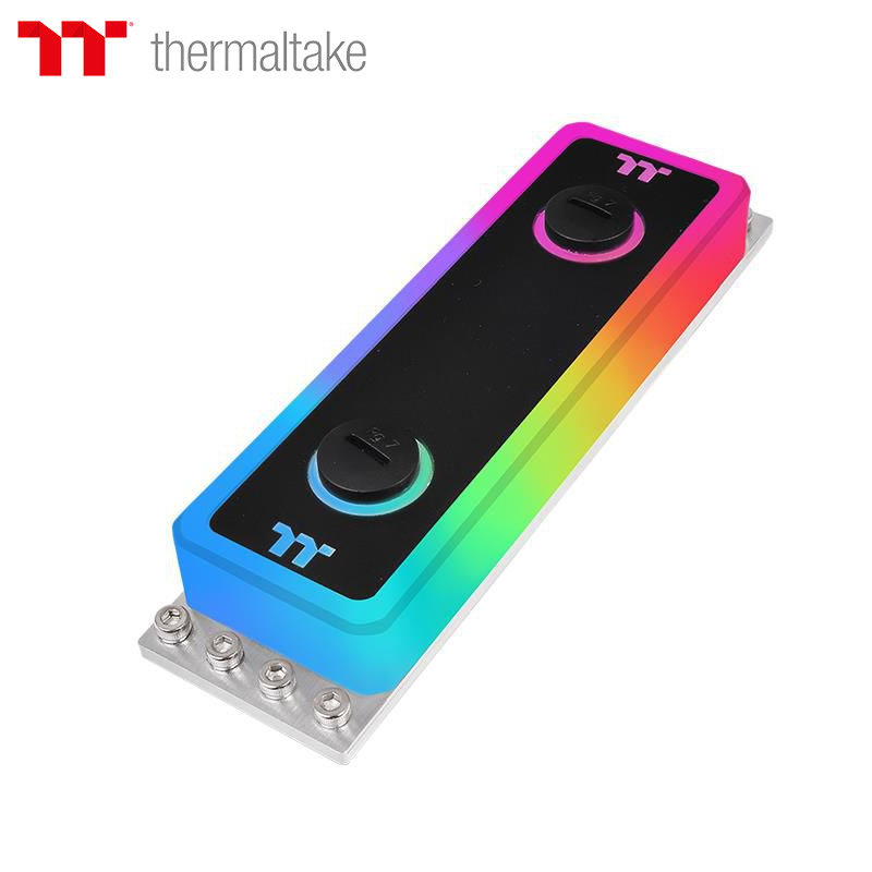 TT内存水冷头Pacific A1 DDR4全铜水冷头铝散热片RGB PLUS软控