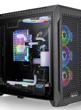 Tt机箱CTE C750 Air分仓设计360水冷EATX镂空面板台式电脑主机箱