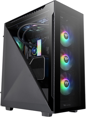 Tt机箱Divider 500 TG ARGB黑白色360水冷ATX台式机电脑电竞机箱