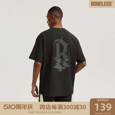 BONELESS官方折扣影b字母印花