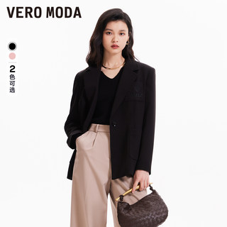 Vero Moda西装外套女2024春夏新款通勤休闲百搭宽松玫瑰刺绣