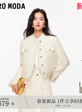 Vero Moda夹克女2026春新款含绵羊毛小香风礼服外套时尚326117014