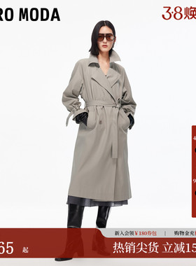 Vero Moda风衣2026春季新款H版开衩底摆巴恩风外套女325421002