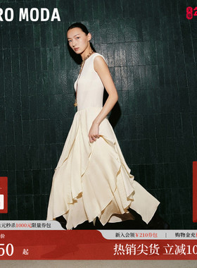 Vero Moda连衣裙2025秋新轻熟法式风圆领无袖针织拼接裙32537A017