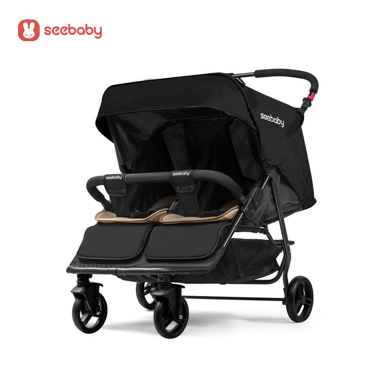 seebaby双胞胎推车可坐可躺