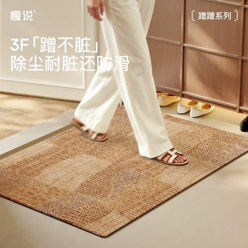 入户门地垫高级感新款进门门口高端防滑耐脏蹭脚垫子玄关免洗地毯