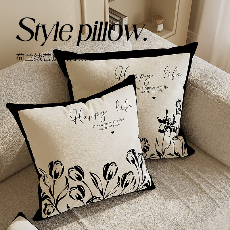 法式轻奢高级感客厅含芯抱枕沙发靠背垫家用百搭卧室床头靠枕靠垫