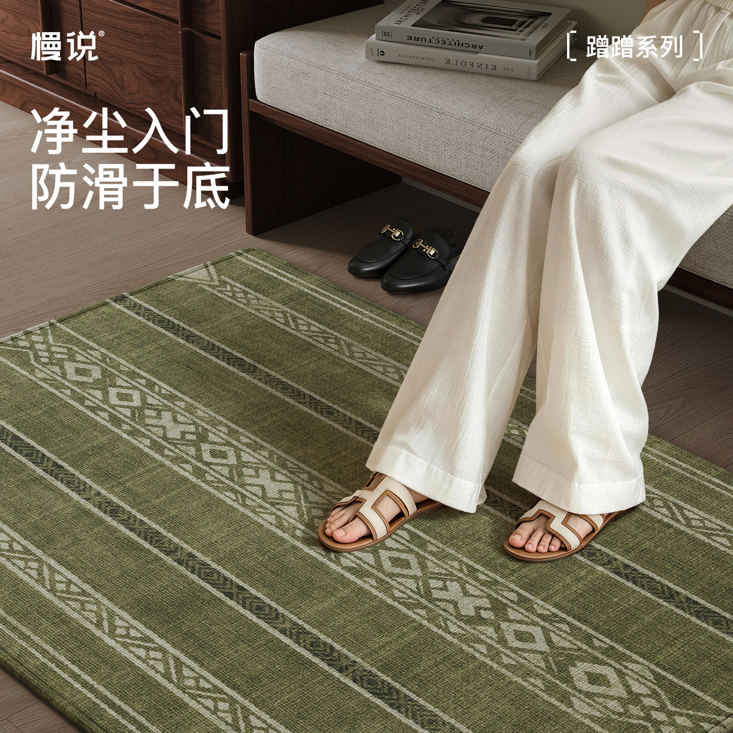 入户门地垫高级感进门门口脚垫防滑耐脏免洗门外玄关地毯2026新款图片