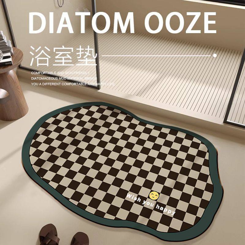吸水地垫浴室卫生间门口防滑脚垫子洗手间厕所速干硅藻泥软地毯