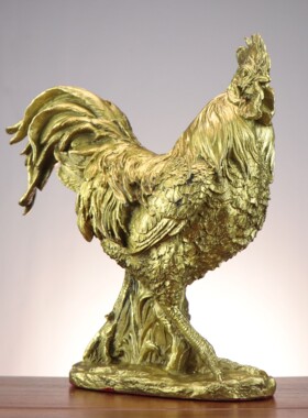 铜鸡 铜公鸡母鸡 十二生肖鸡吉祥物家居客厅工艺品摆件公鸡 母鸡