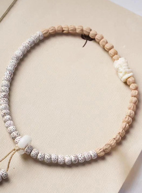 旭款DIY星月菩提搭配百香籽手链 厂家批发规格6×8男女念珠文玩