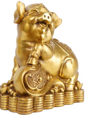 厂家铜器批发铜如意猪摆件十二生肖猪工艺品家居装饰