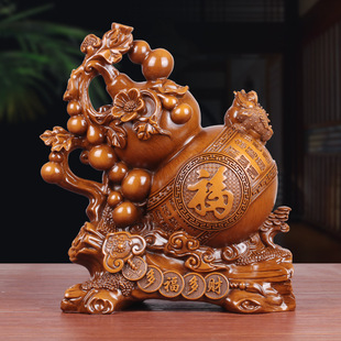 多福多财葫芦摆件中式家居客厅入户玄关电视柜装饰品开业乔迁礼物