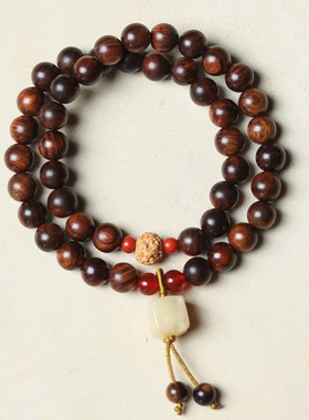 小奶酪款DIY黑花梨手链 首饰厂家批发规格0.8男女文玩装饰品念珠