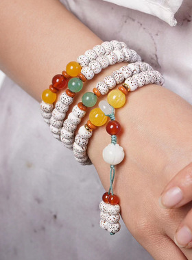 迎辉款DIY星月菩提桶珠手链 饰品厂家批发规格6×8男女念珠首饰