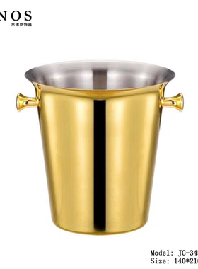 现代美式样板房展厅红酒香槟桶摆件奢华酒店会所吧台家用鹿头冰桶