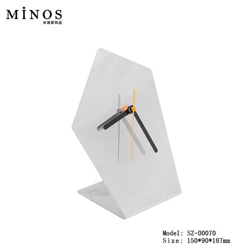 MINOS现代客厅不锈钢座钟