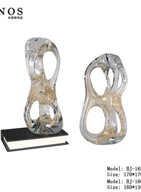 高端水晶玻璃客厅玄关网红花瓶