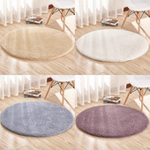 简约现代加厚羊羔绒圆形地毯吊篮摇椅可坐地垫坐垫地毯可水洗现货