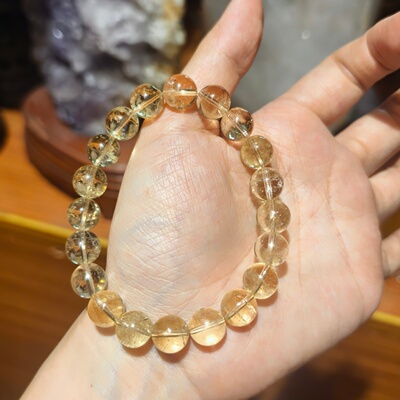 天然巴西黄阿赛 9.6-9.8mm