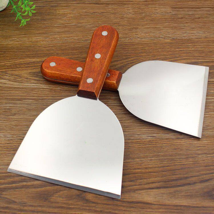 商用不锈钢平口铲子杂粮煎饼铲刀披萨工具手抓饼炒酸奶烤冷面专用