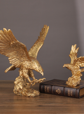 办公室展览宏图雄鹰饰品高端无障碍豪华雄鹰展翅客厅酒柜饰品开幕