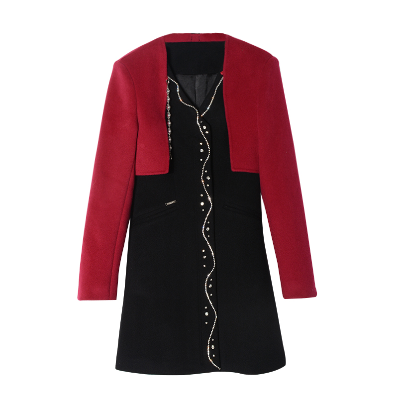 【勃良第】1QQ16515-时尚呢子外套