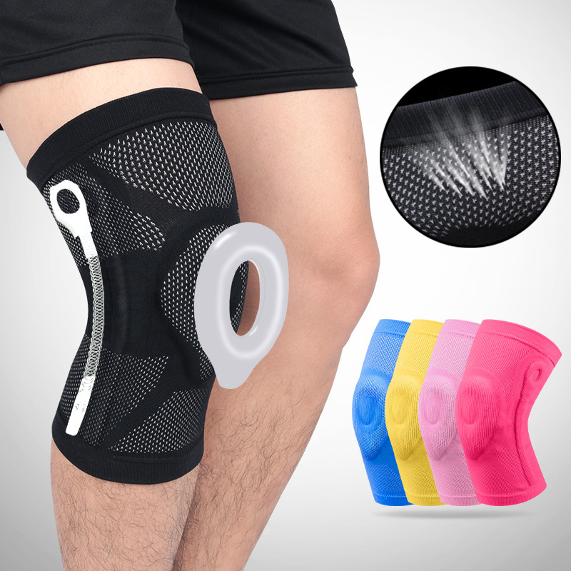 专业运动护膝薄款针织膝盖护具足球健身跑步篮球支撑透气关节装备