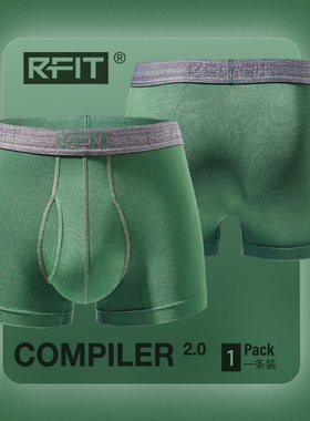 【1条装】RFIT男士内裤C2.0高端系列莫代尔休闲宽松平角裤男春夏