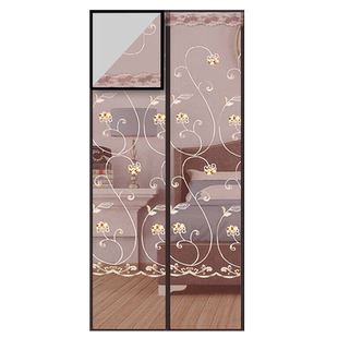 全磁条防蚊门帘夏天家用磁性纱门加密自吸纱窗自动关门高档免打孔