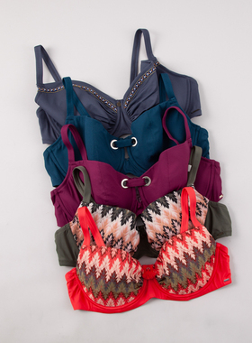 YB0022 黑色大码比基尼钢圈超薄双肩单上衣大码泳衣65-75DEFGHIJK