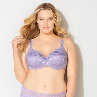 N089奢华提花全薄模杯定型大码 105BCDE 内衣欧美原单大罩杯文胸90