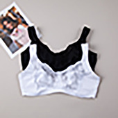无钢圈全罩杯蕾丝边外贸文胸 A0558 105CDEFG 全包内衣