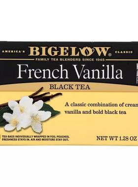 美国BIGELOW比奇洛French Vanilla法式香草花草茶20包