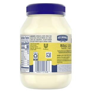 美国直邮Hellmanns Real Mayonnaise美式蛋黄酱调味品无麸质887g