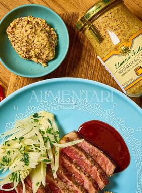 Alimentari 法国Edmond Fallot费洛 第戎白葡萄勃艮第罗勒芥末酱