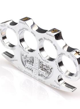 大号加厚锌合金指虎拳扣四指加硬铁拳头自卫破窗玻纤打架暗器。