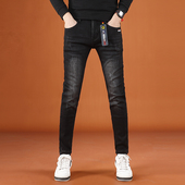 长裤 高级百搭黑色牛仔裤 弹力修身 小脚男士 男秋冬2025新款 潮流时尚