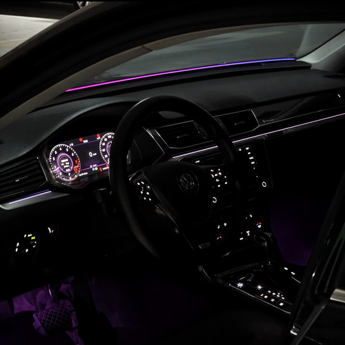中控环抱式前挡贯穿USB氛围灯车载汽车内饰玻璃LED仪表台改装免接