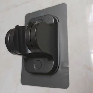 免打孔浴室莲蓬架喷头淋雨枪灰色固定器淋浴器头底座挂座花洒支架