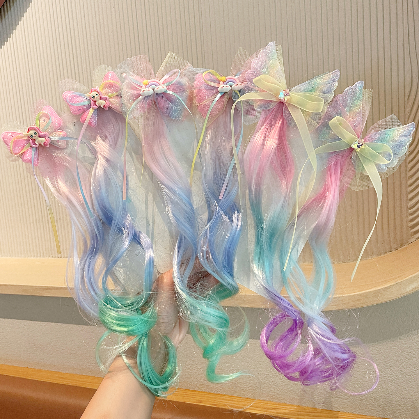 小马宝莉儿童假发辫子